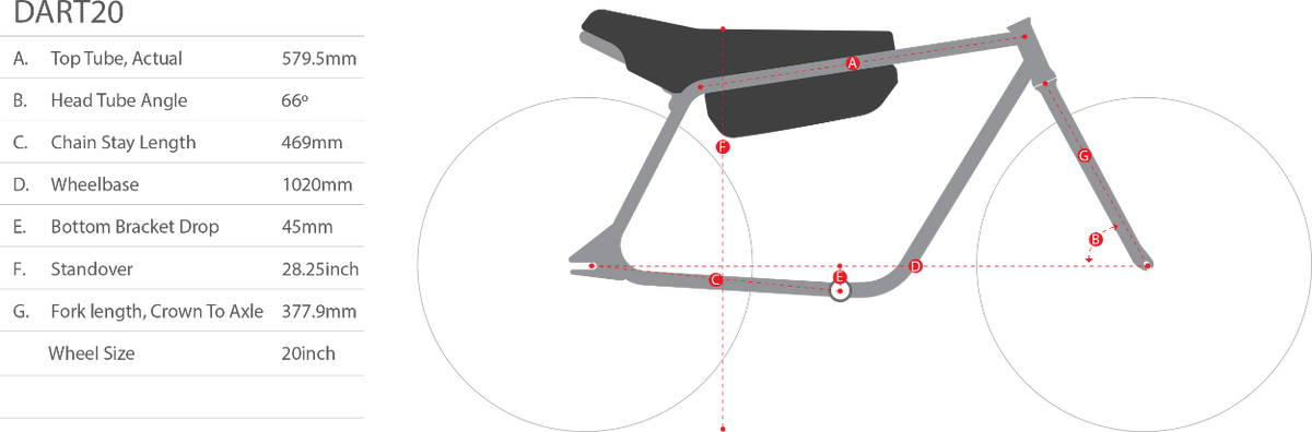 Crew Bike Co. Dart20 Electric Bike