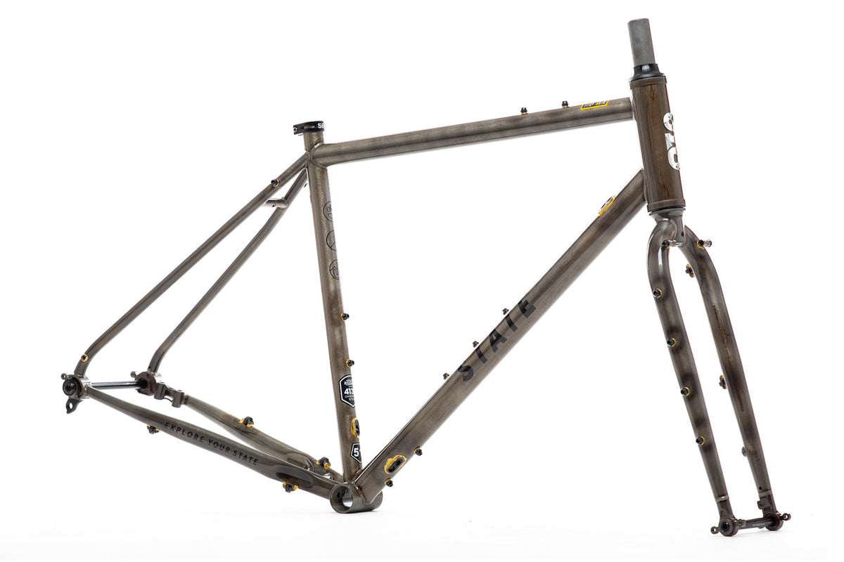 4130 All-Road - Frame & Fork Set (UDH) - Raw Phosphate