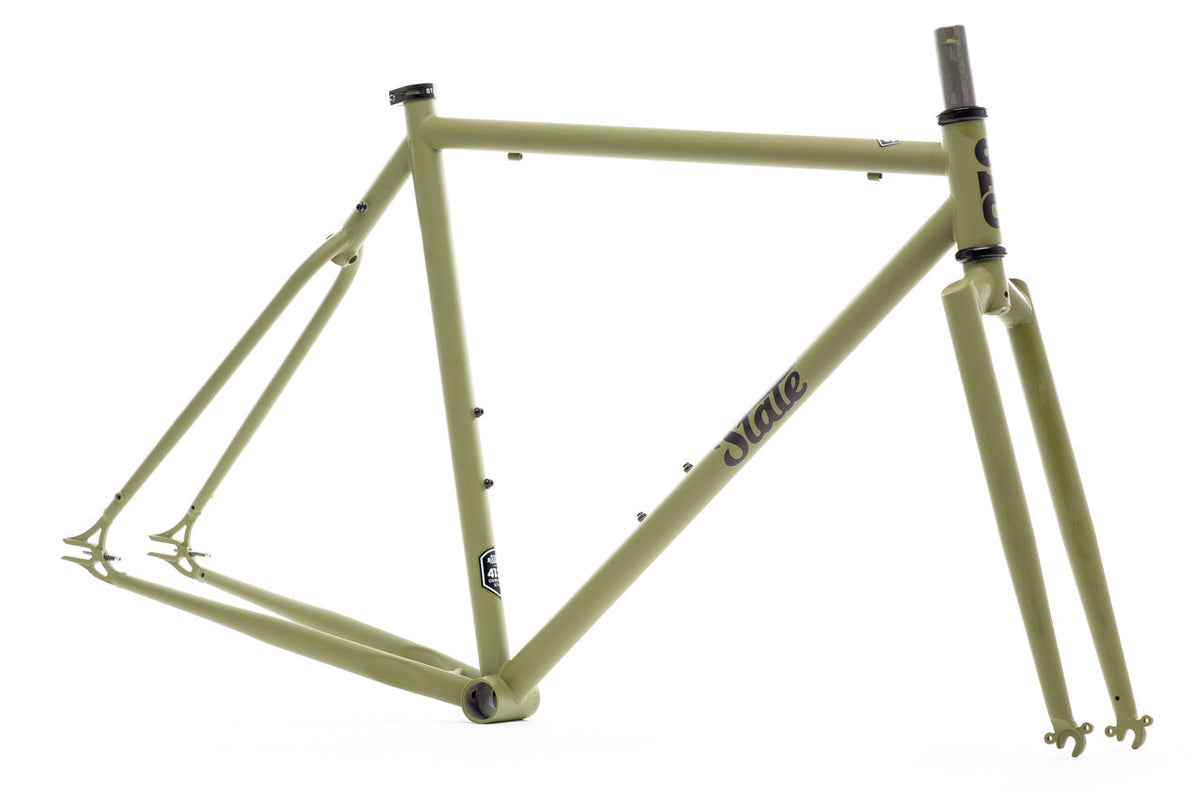 4130 Steel - Fixed Gear / Single-Speed - Frame Set - Matte Olive