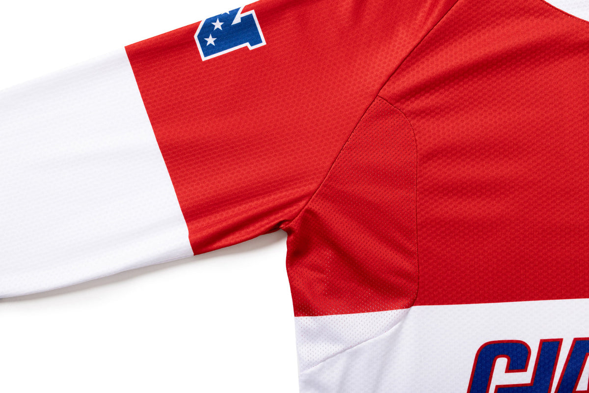 #NFLJ-NYG – NFL Collection | Long Sleeve MTB Jersey – NY Giants (Size Small, Like-New – Washed for Photos)