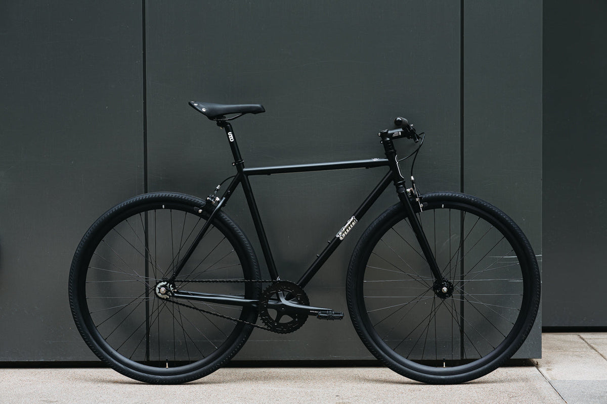 4130 - Matte Black / Mirror – (Fixed Gear / Single-Speed)