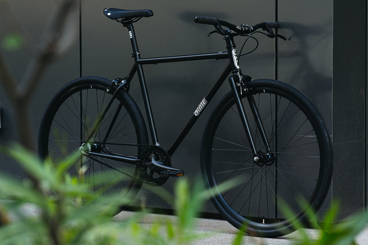 4130 - Matte Black / Mirror – (Fixed Gear / Single-Speed)