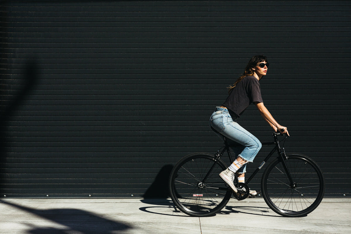4130 - Matte Black / Mirror – (Fixed Gear / Single-Speed)