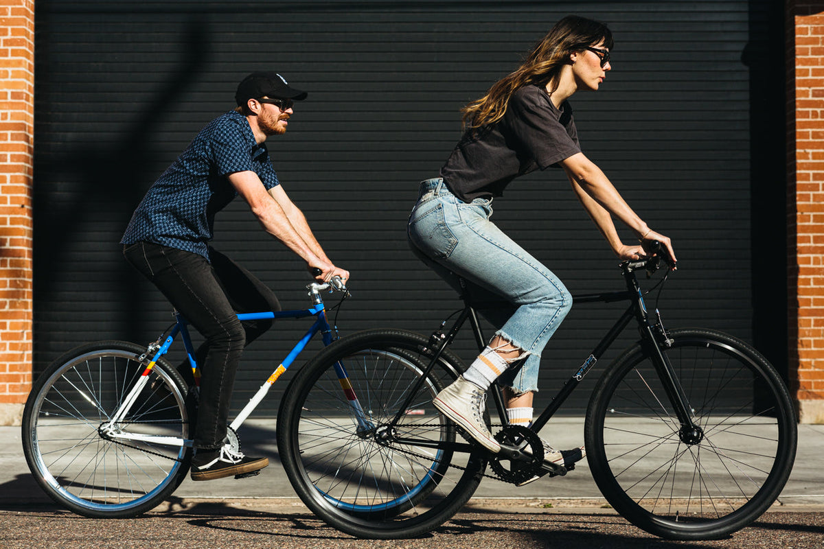 4130 - Matte Black / Mirror – (Fixed Gear / Single-Speed)