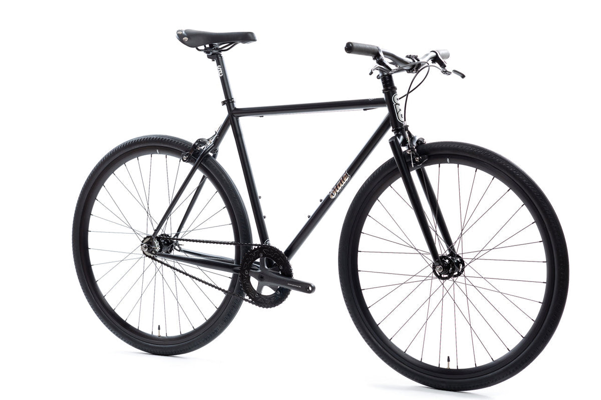 4130 - Matte Black / Mirror – (Fixed Gear / Single-Speed)