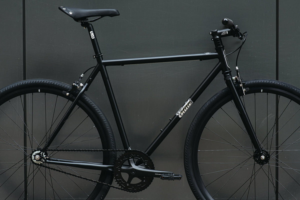4130 Steel - Fixed Gear / Single-Speed - Frame Set - Matte Black / Mirror