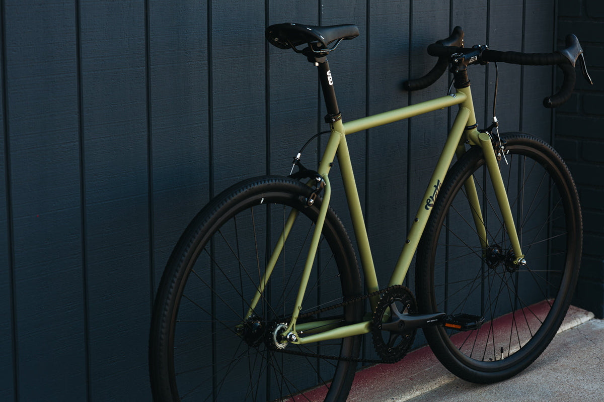4130 - Matte Olive – (Fixed Gear / Single-Speed)