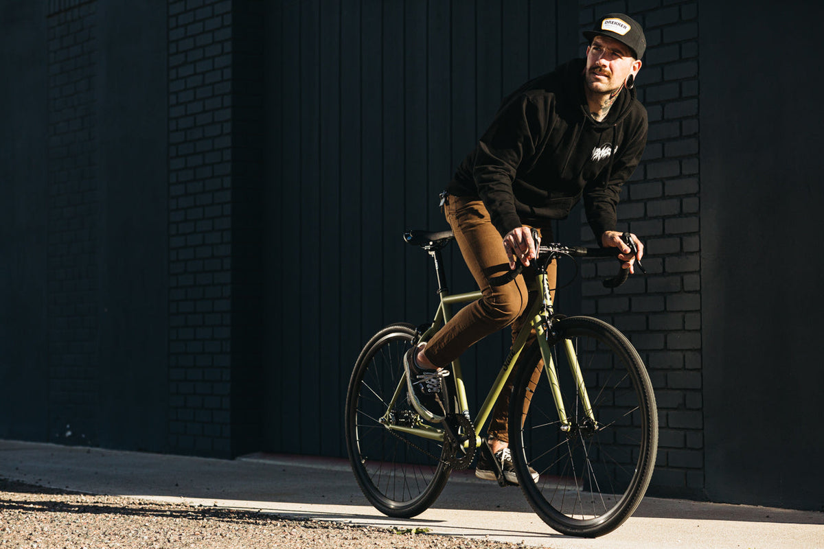 4130 - Matte Olive – (Fixed Gear / Single-Speed)