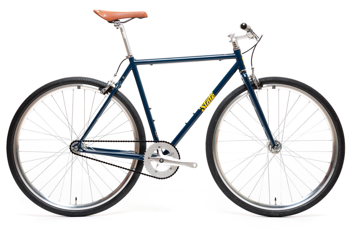 4130 - Navy / Gold – (Fixed Gear / Single-Speed)